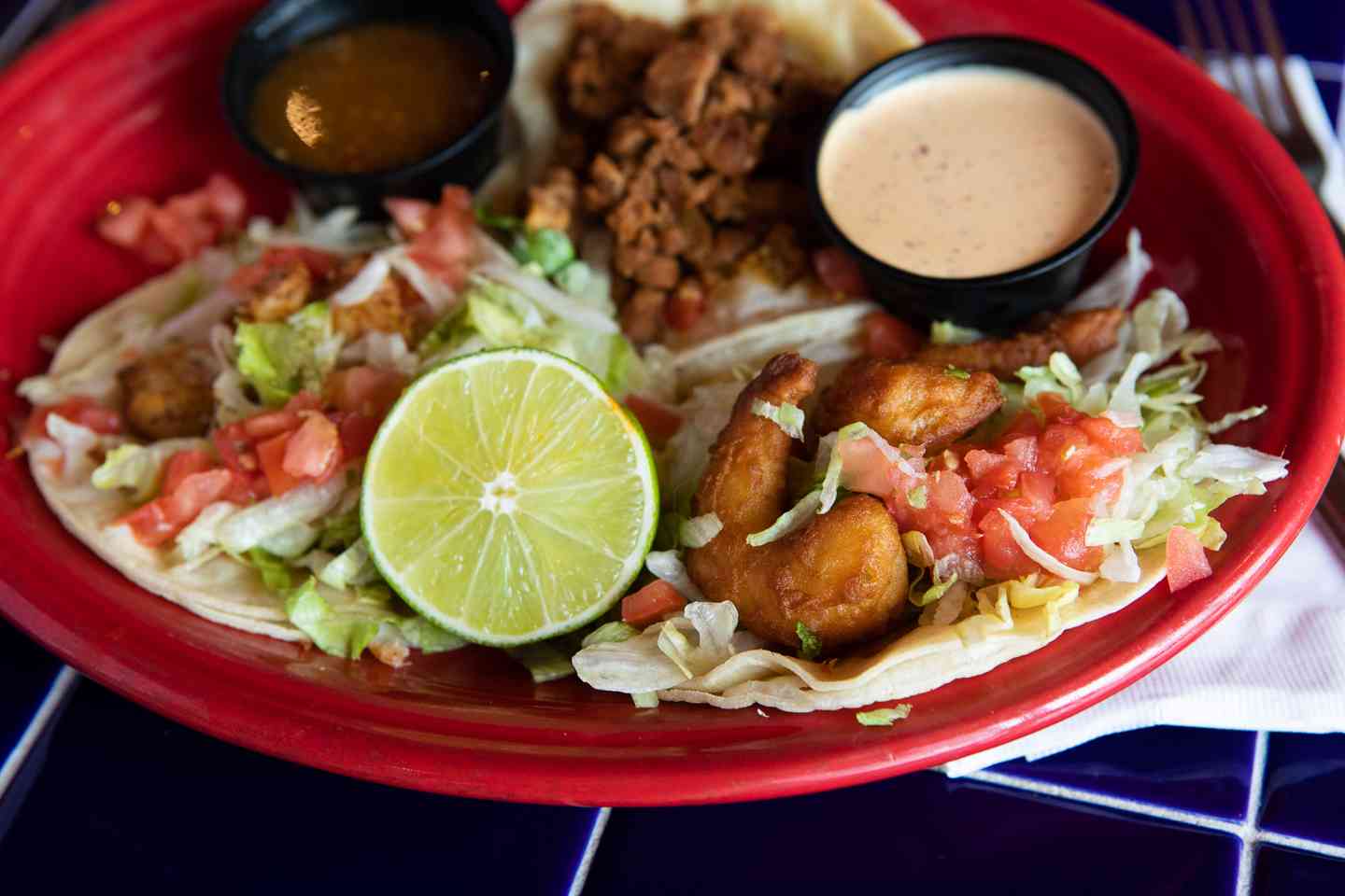 Street Taco - White Lager Ale Battered Shrimp