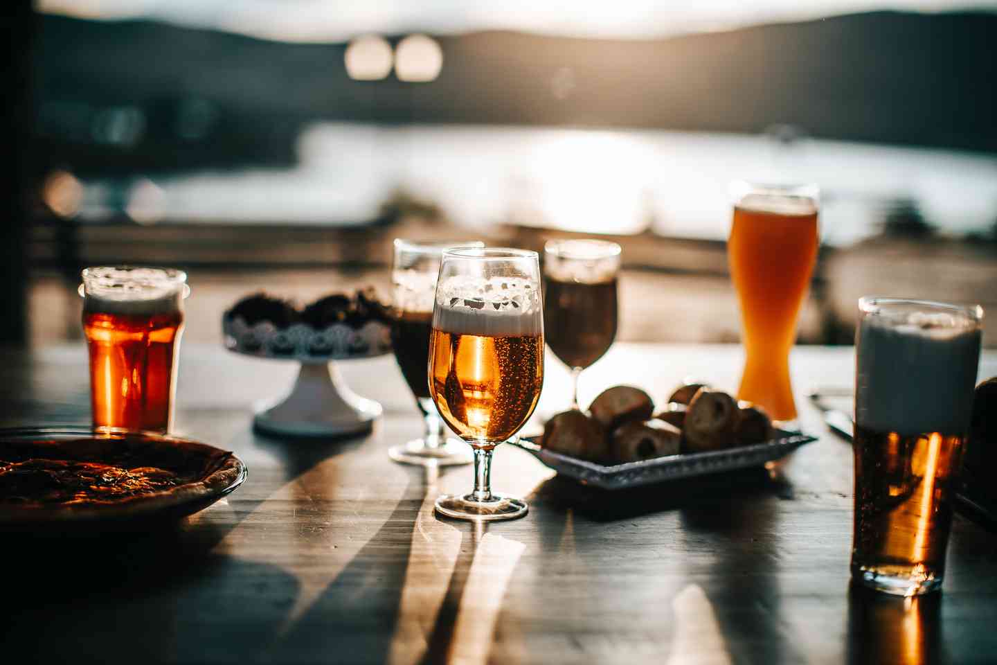 beers on table