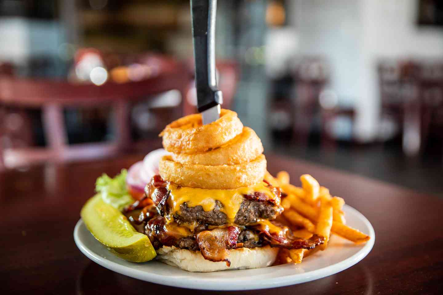 beast burger depth of field