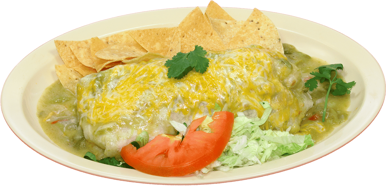 Wet Green Burrito