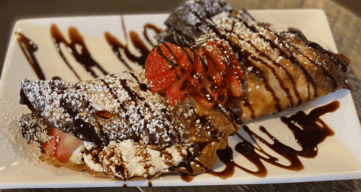 Chocolate Strawberry Crepes