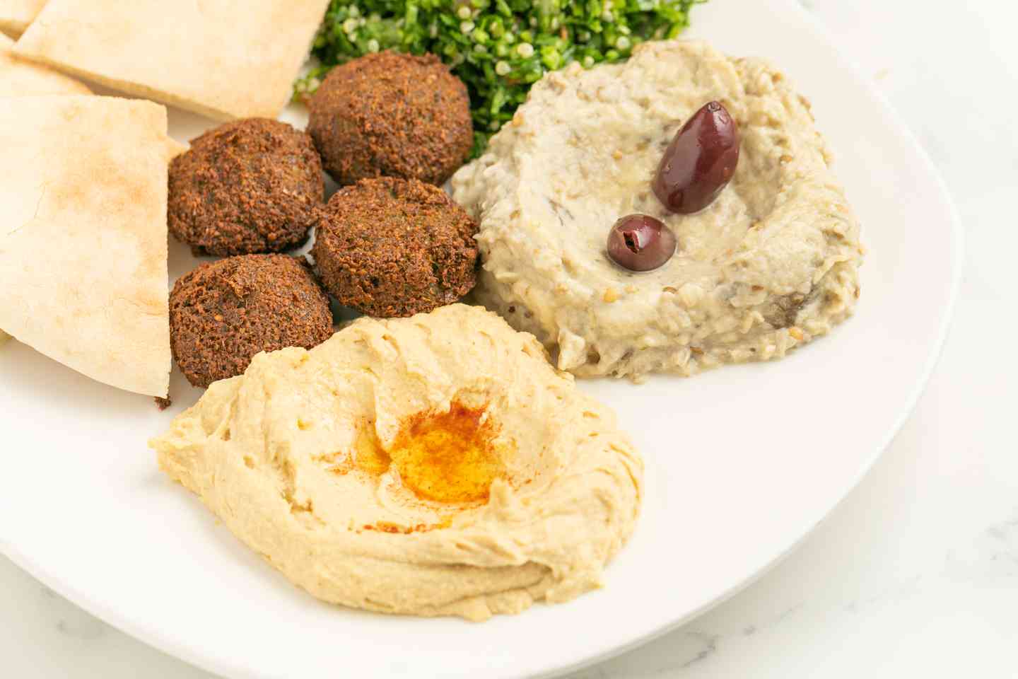 Mediterranean Platter Lunch The Nosh Deli in Beverly Hills, CA