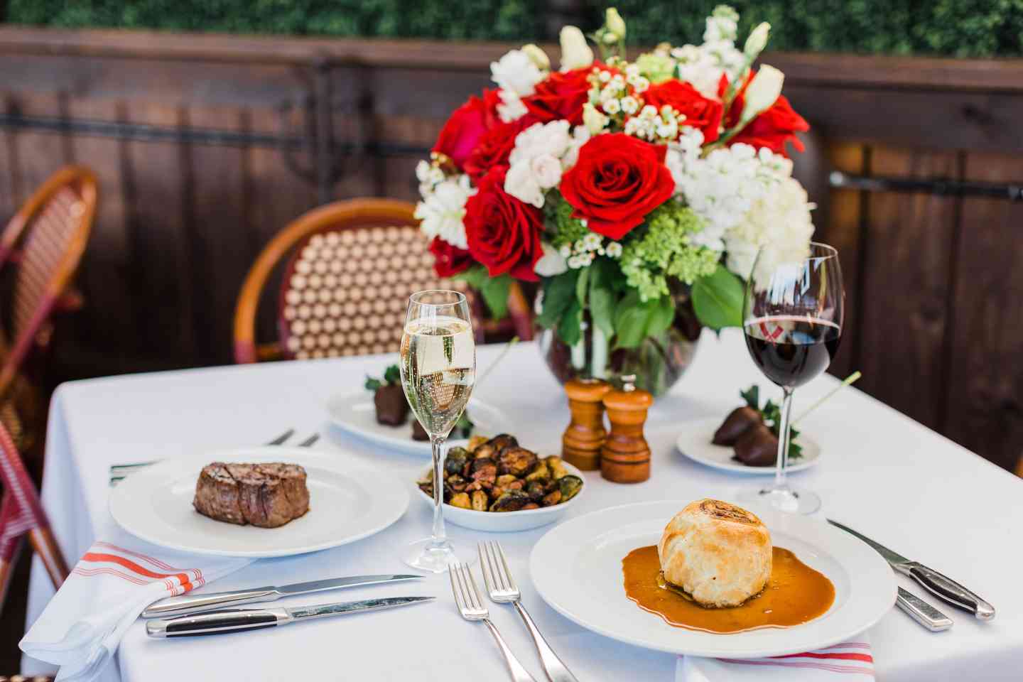 flowers on table