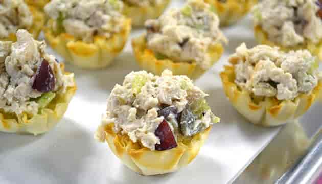 Chopped Chicken Salad Tartlets