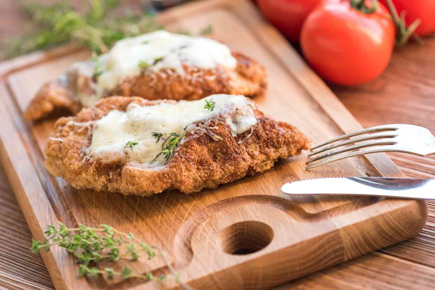 Breaded chicken breast