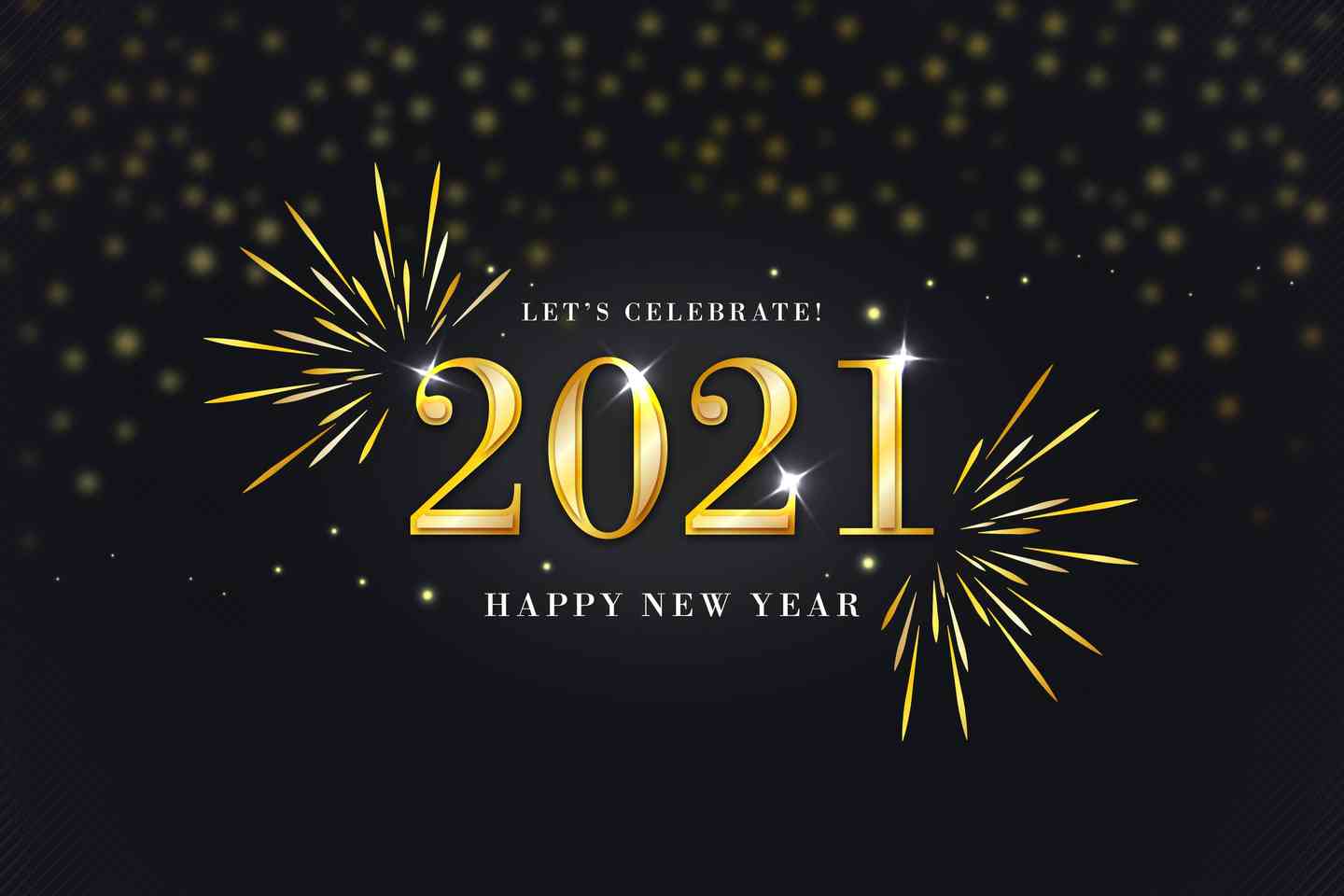 let's celebrate 2021 - happy new year
