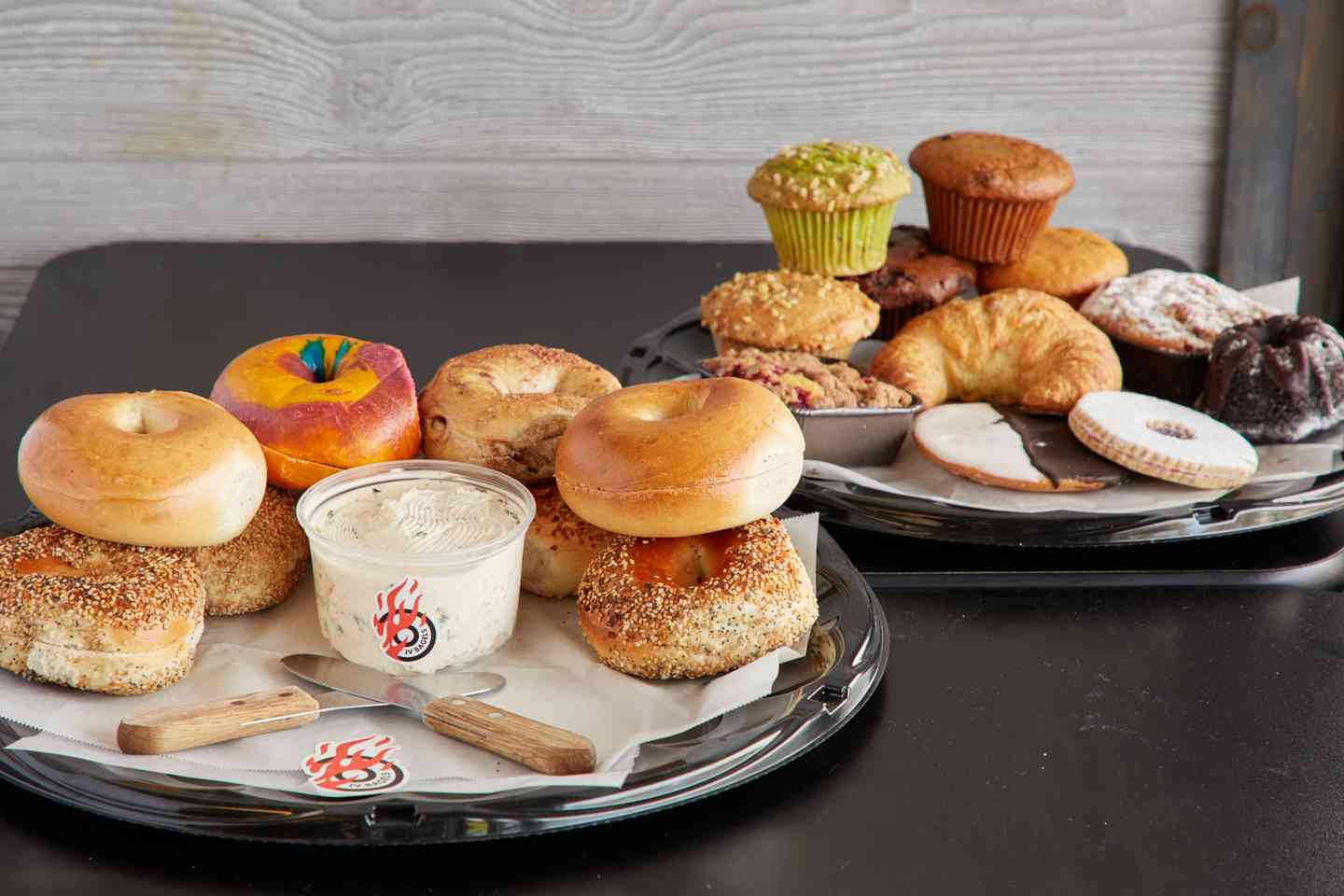 JV bagels assorted foods