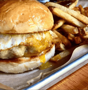 Breakfast burger