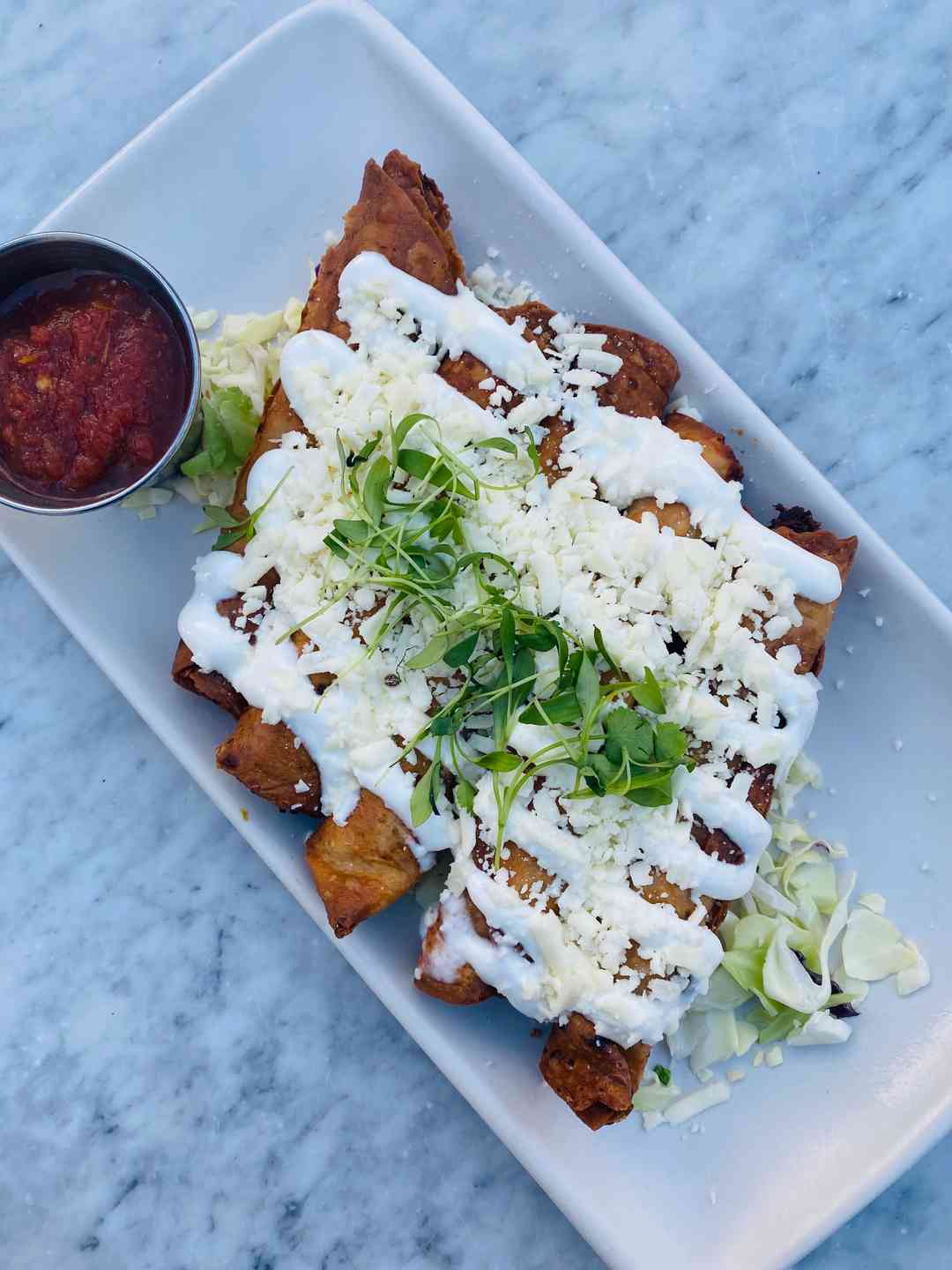 Chicken Tinga Flautas