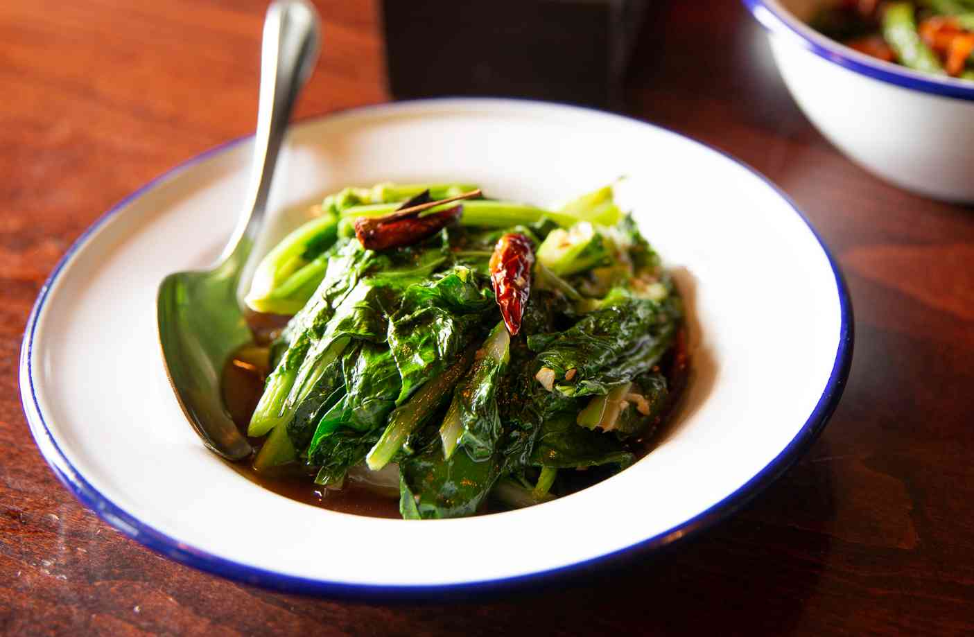 Chinese Broccoli and Roasted Red Chili