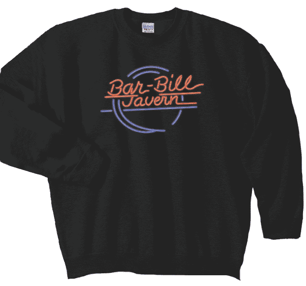 BAR-BILL NEON LOGO CREWNECK SWEATSHIRT