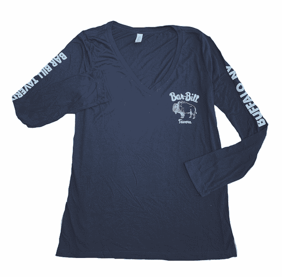 WOMEN'S BLACK LONG SLEEVE T-SHIRT