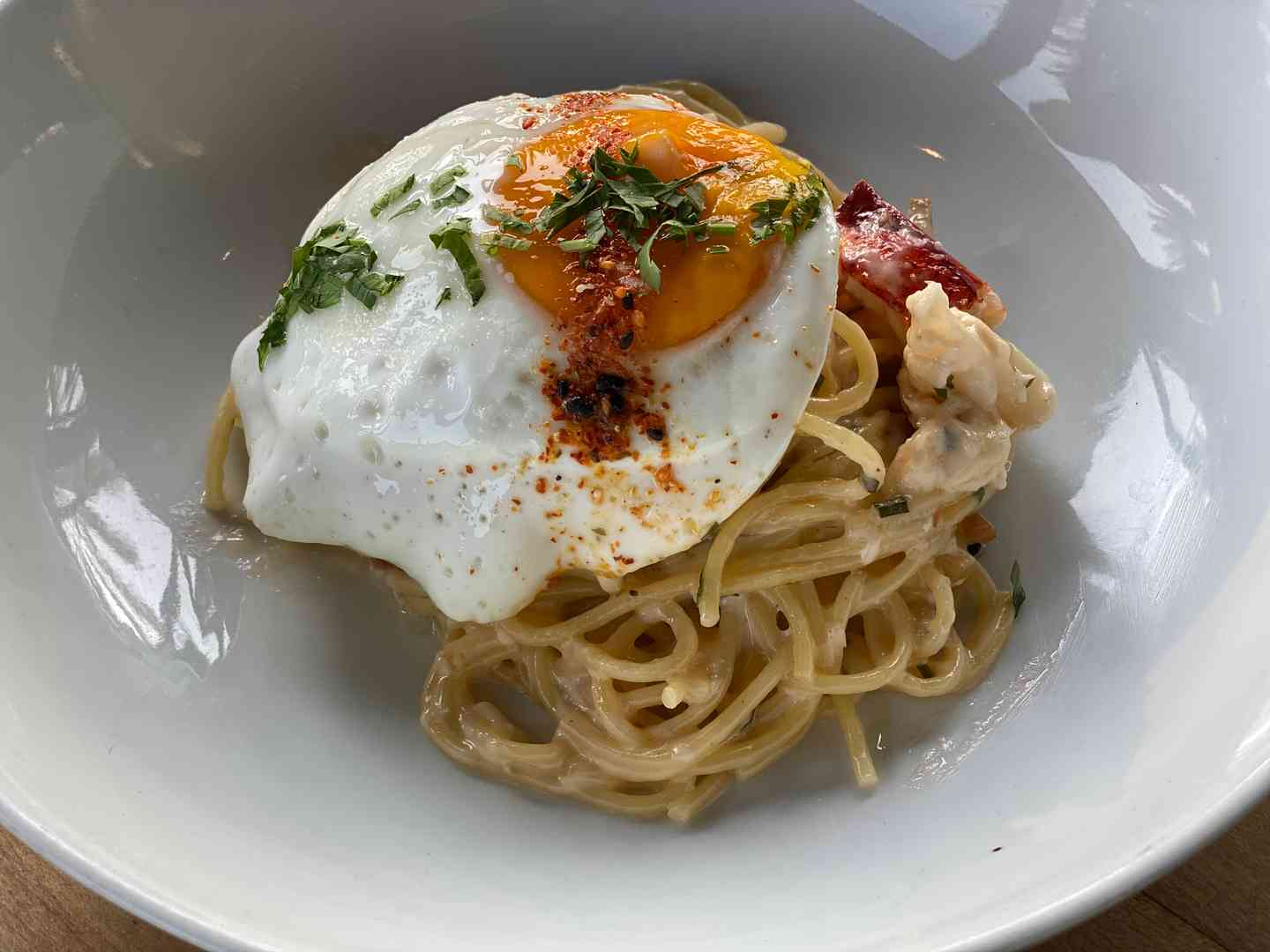 LOBSTER SPAGHETTI CARBONARA