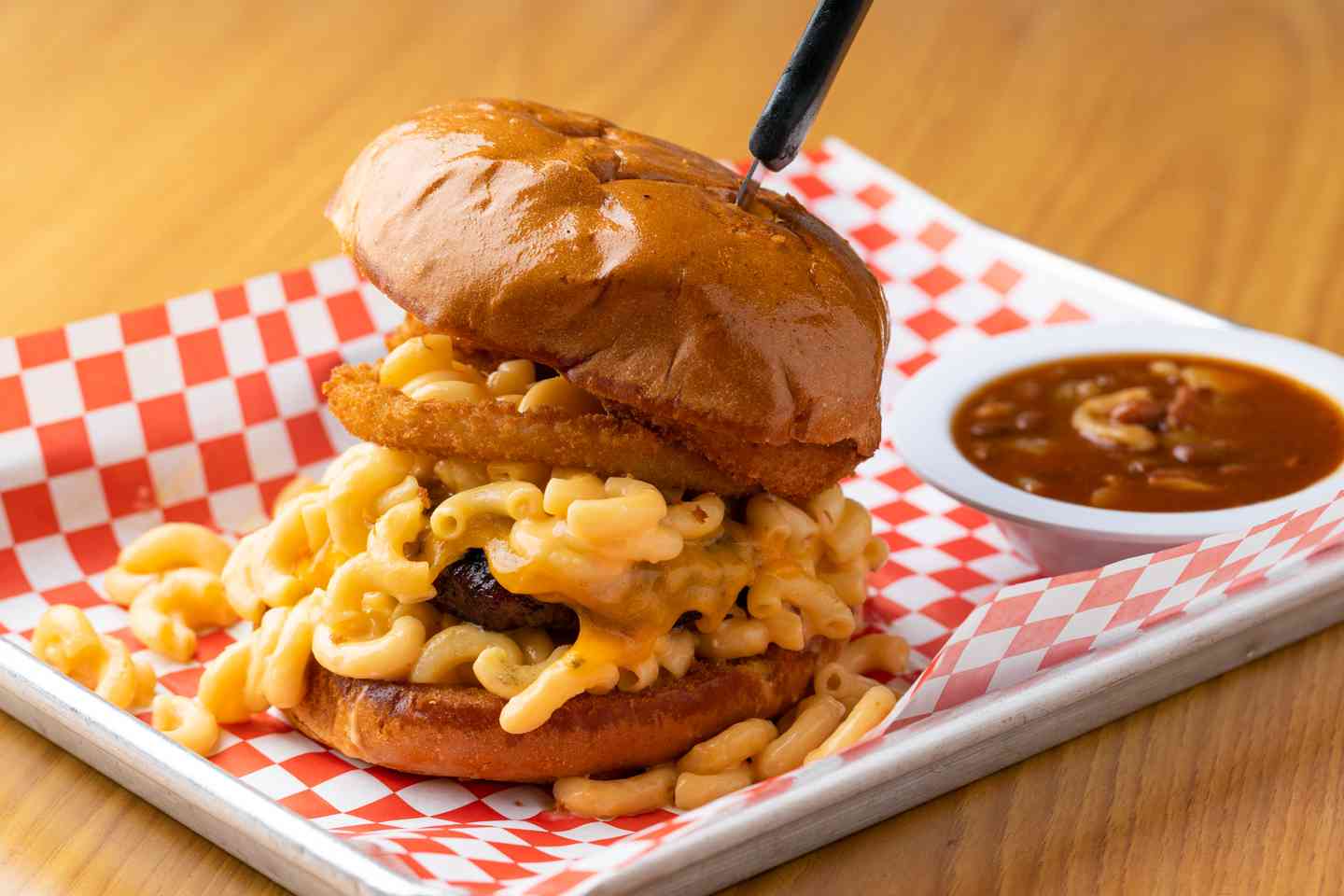 Smokey Cow Mac-N-Cheese Burger