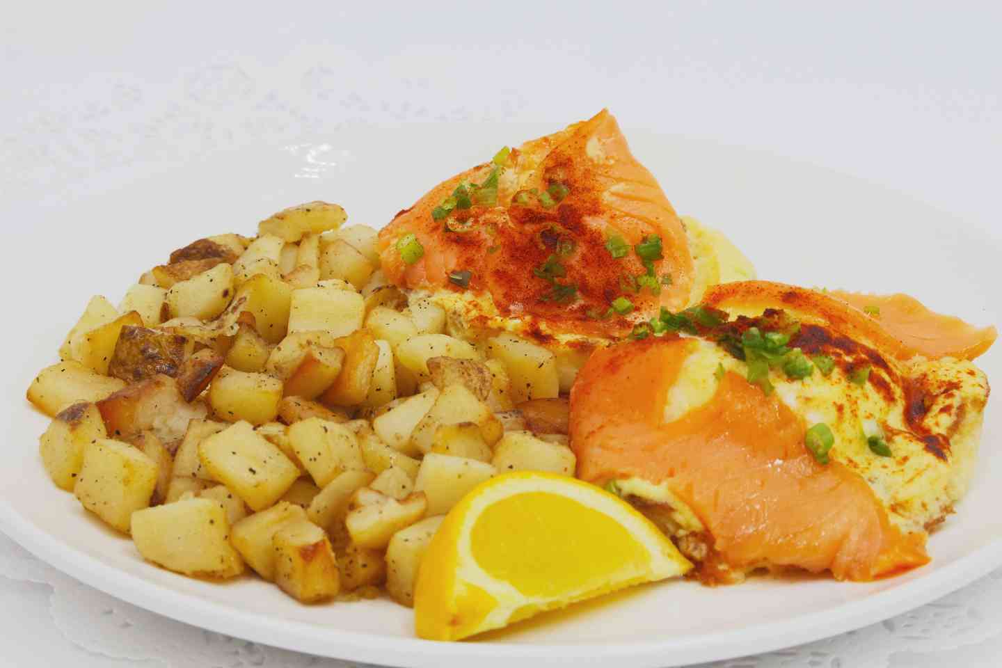 T or C Salmon Benedict