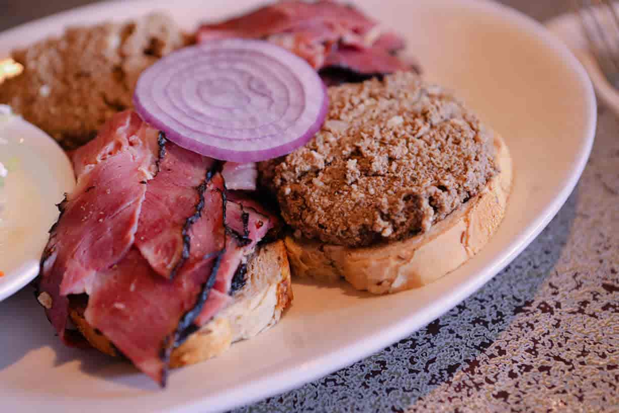 37. Chopped liver, pastrami