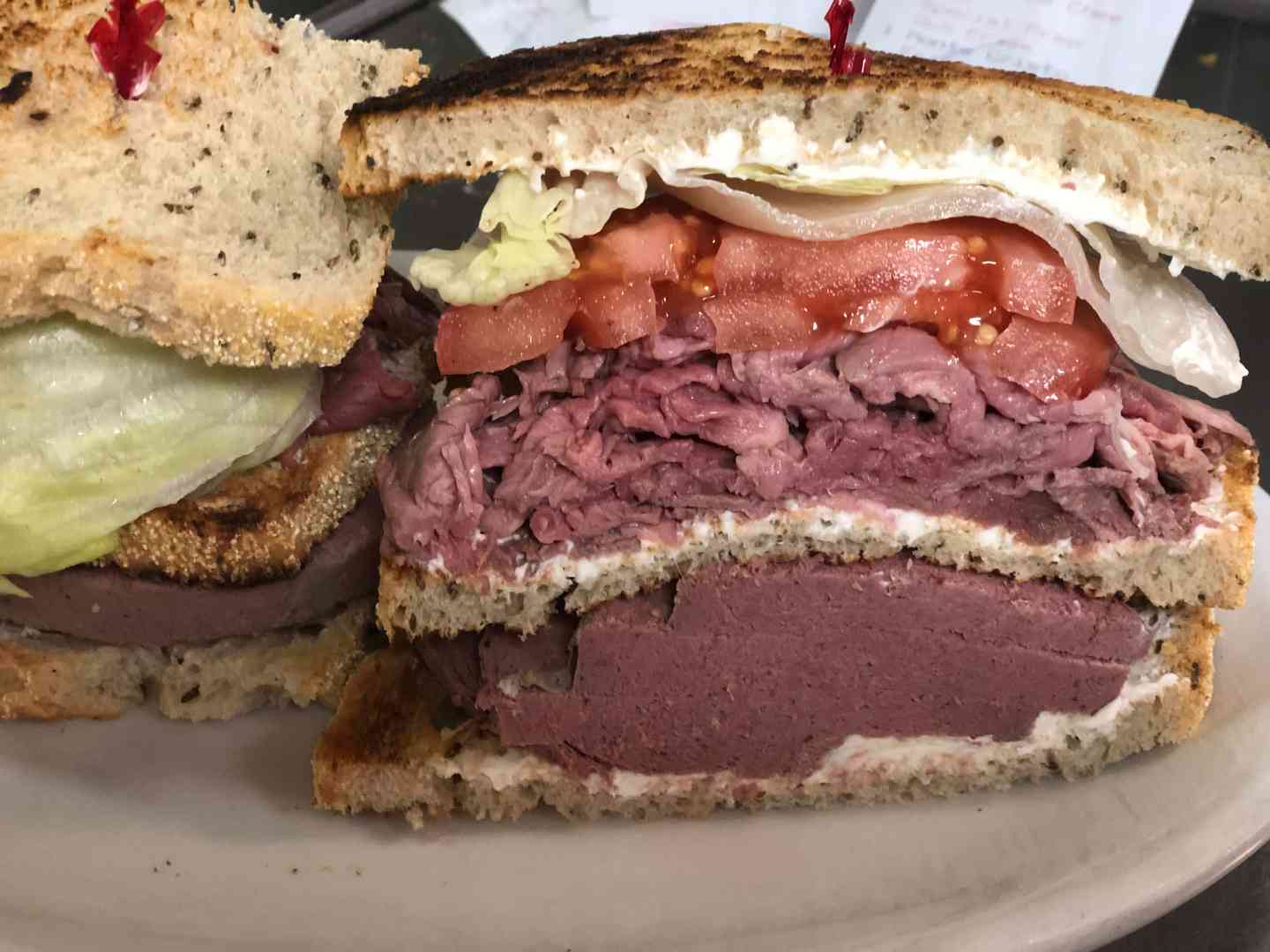 29. Liverwurst, roast beef, cream cheese
