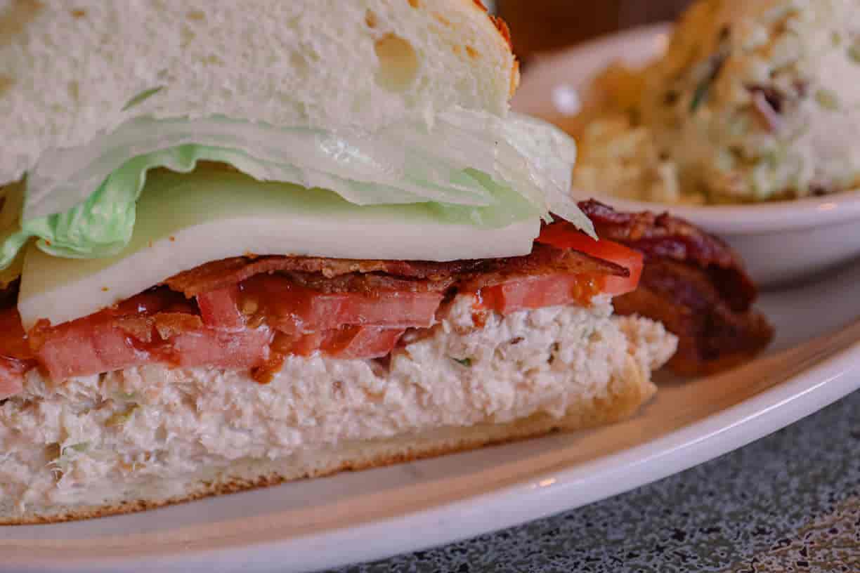 32. Tuna salad, bacon, jack cheese