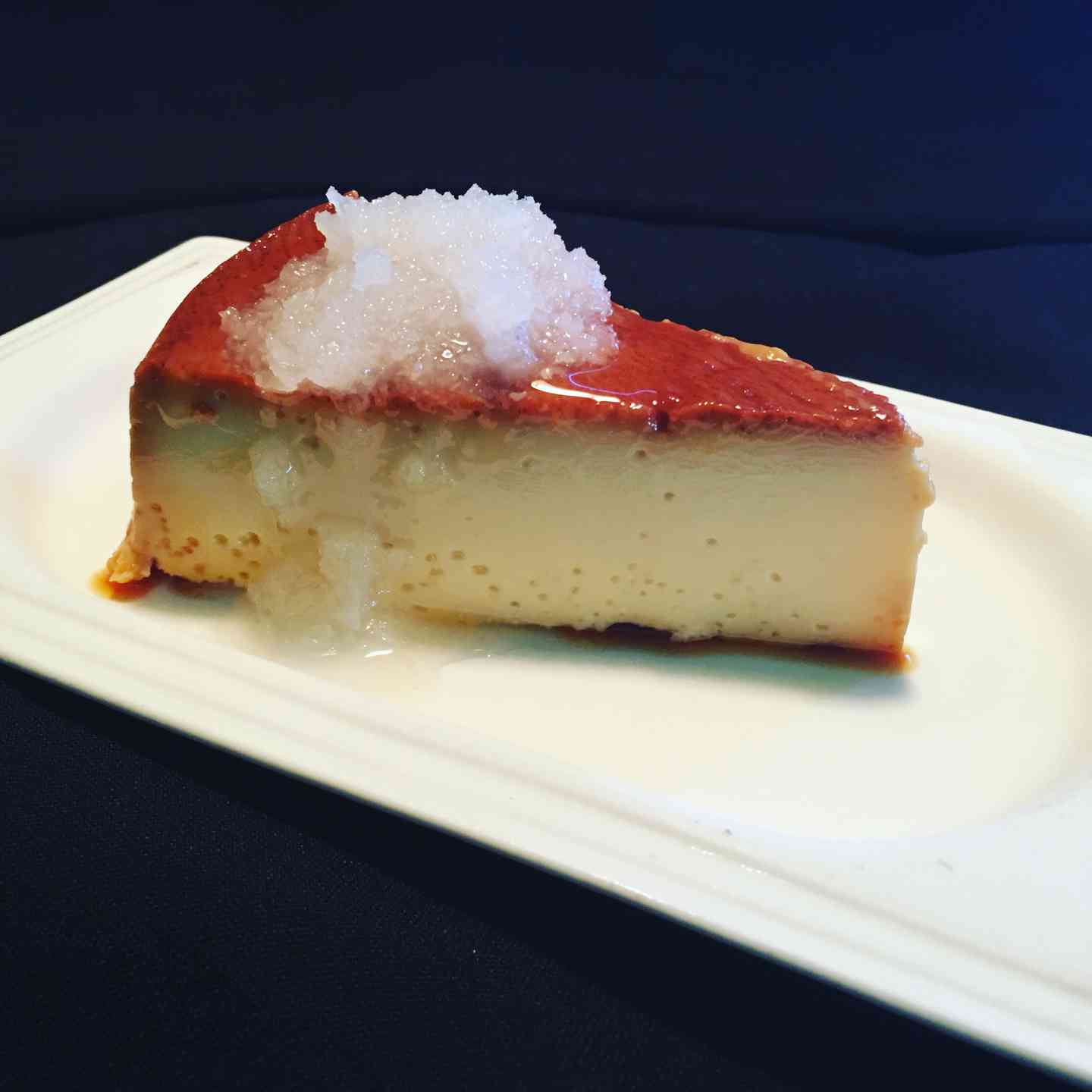 Flan Con Coco Rallado