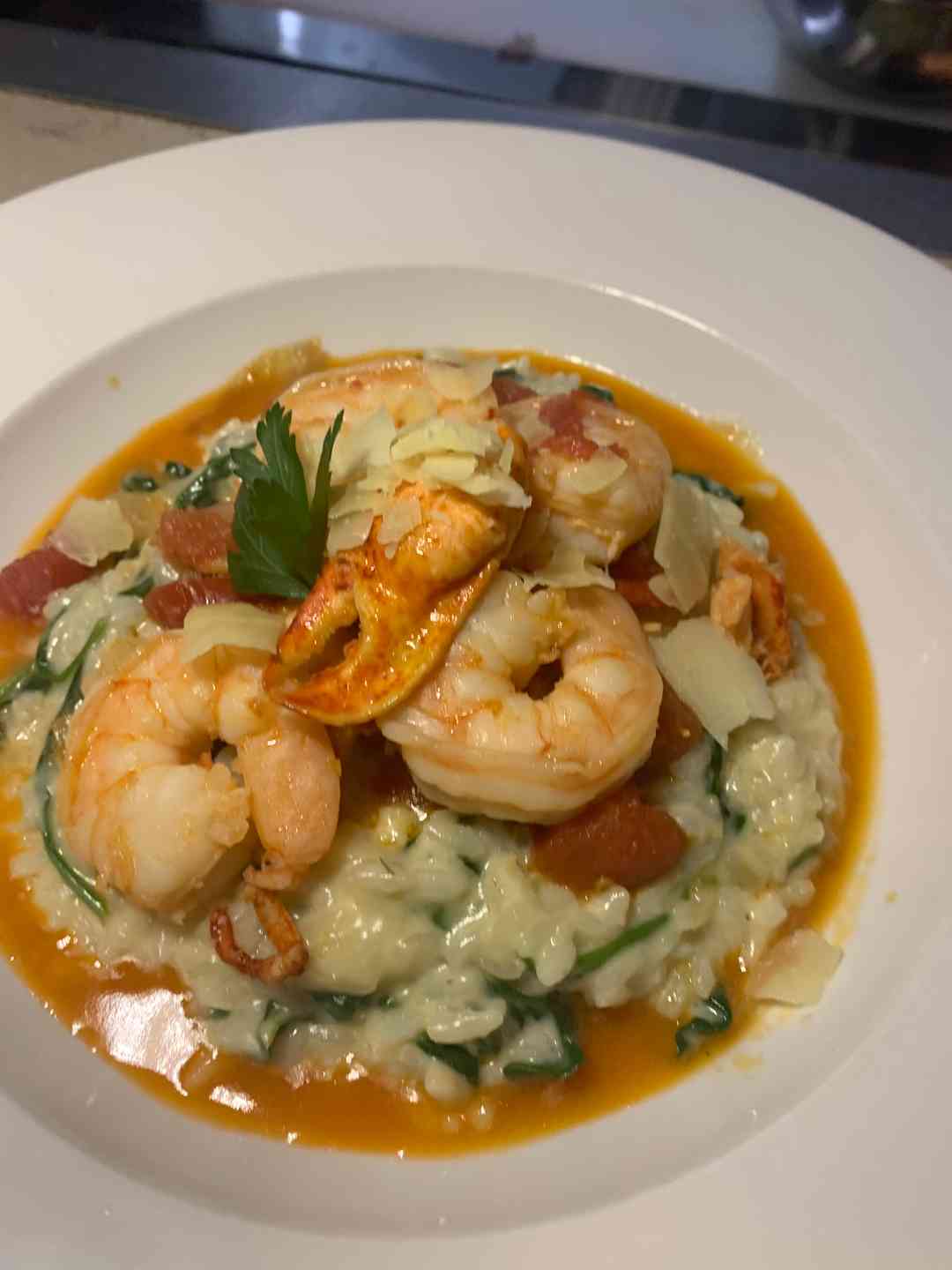 lobster and shrimp risotto