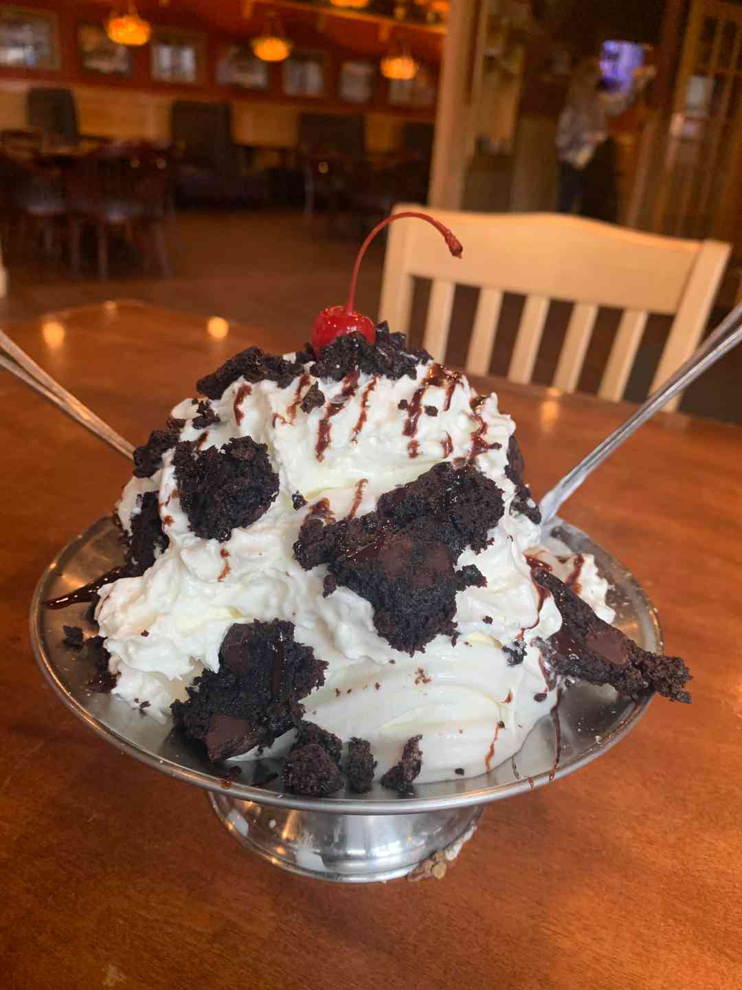 Quadruple Super Fudge Brownie Sundae