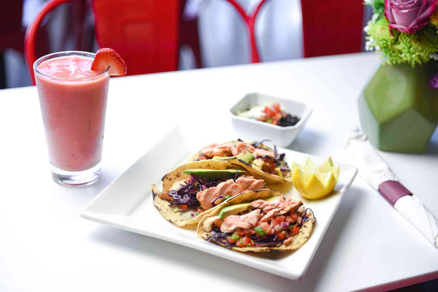 Salmon Tacos