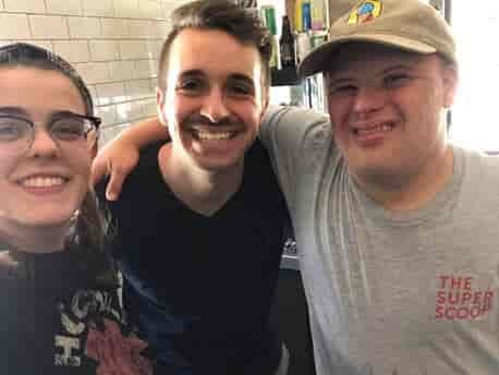 Preston Olson brings so much joy and laughter to our shop! He also has a second job being a member at Wings - what a hard worker!