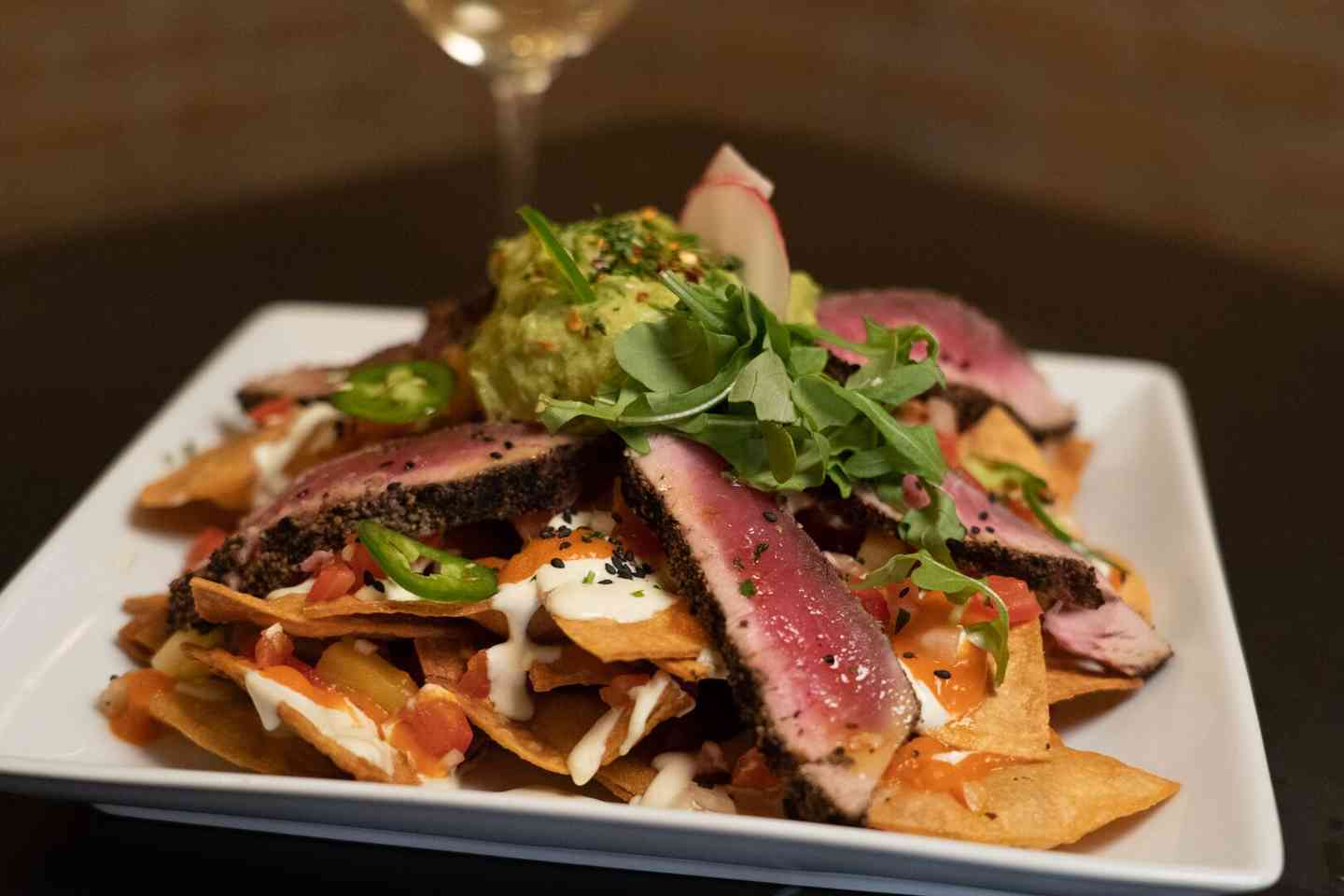 SPICY AHI TUNA NACHOS
