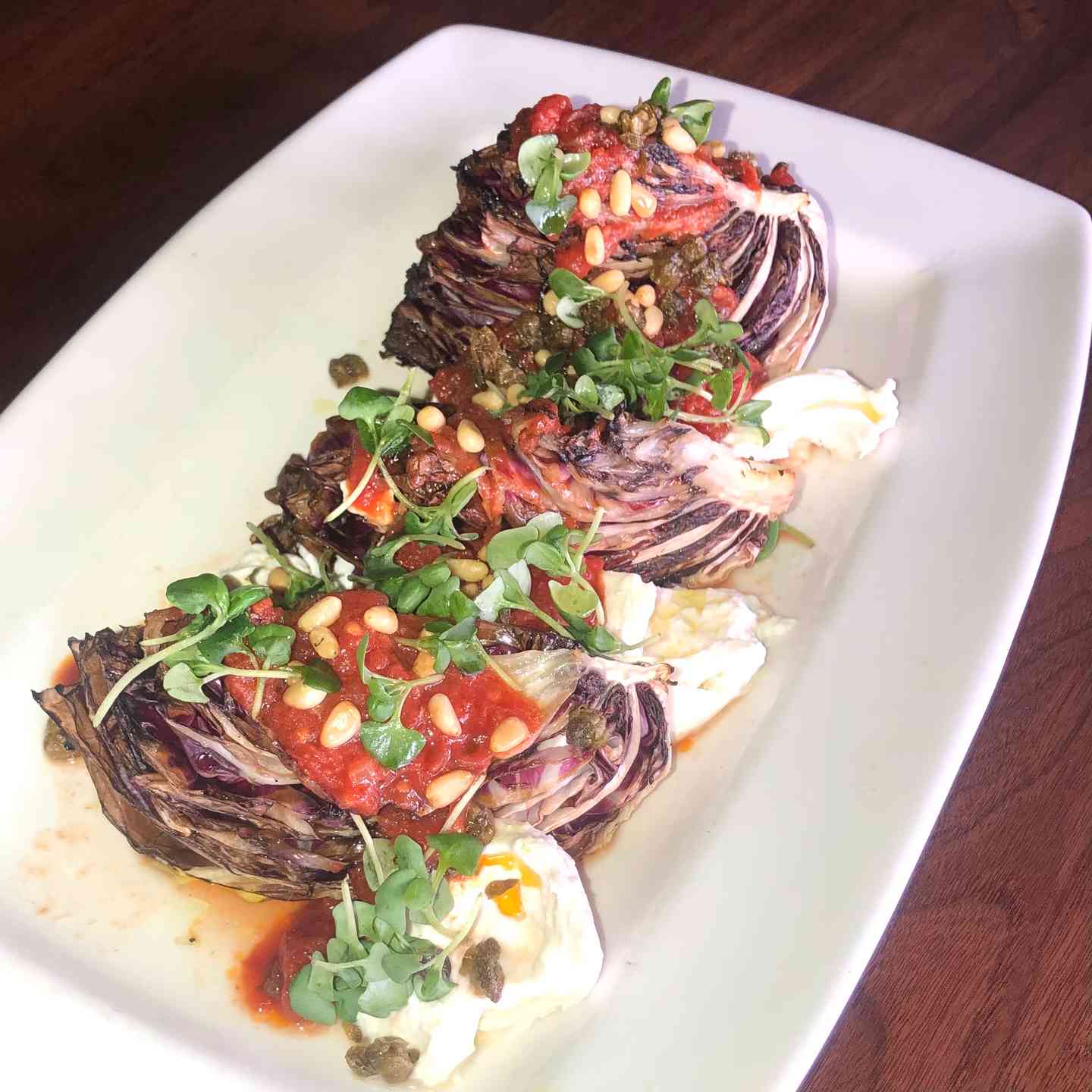 Grilled Organic Radicchio Salad