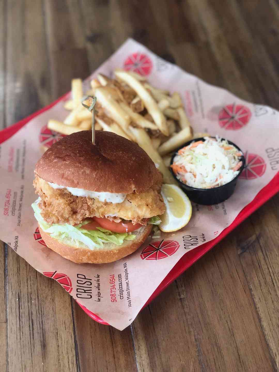CRISP Fried Haddock Sandwich
