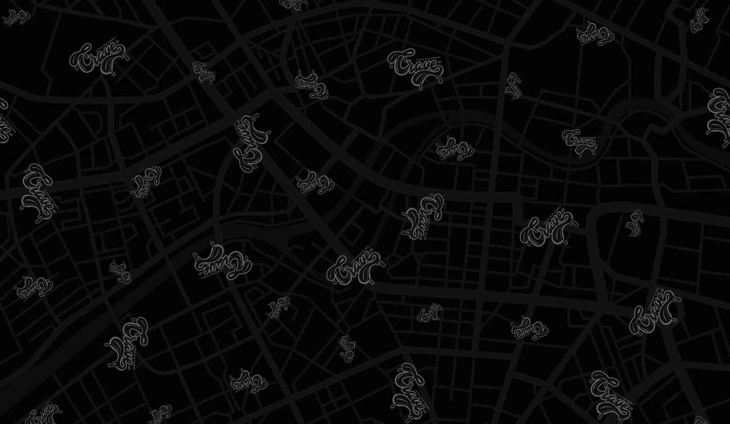 crave logo and map