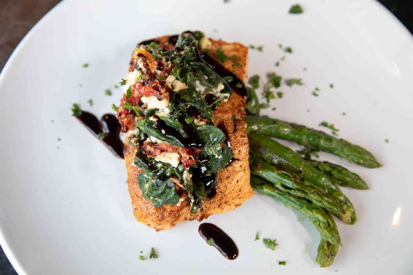grilled salmon and asparagus