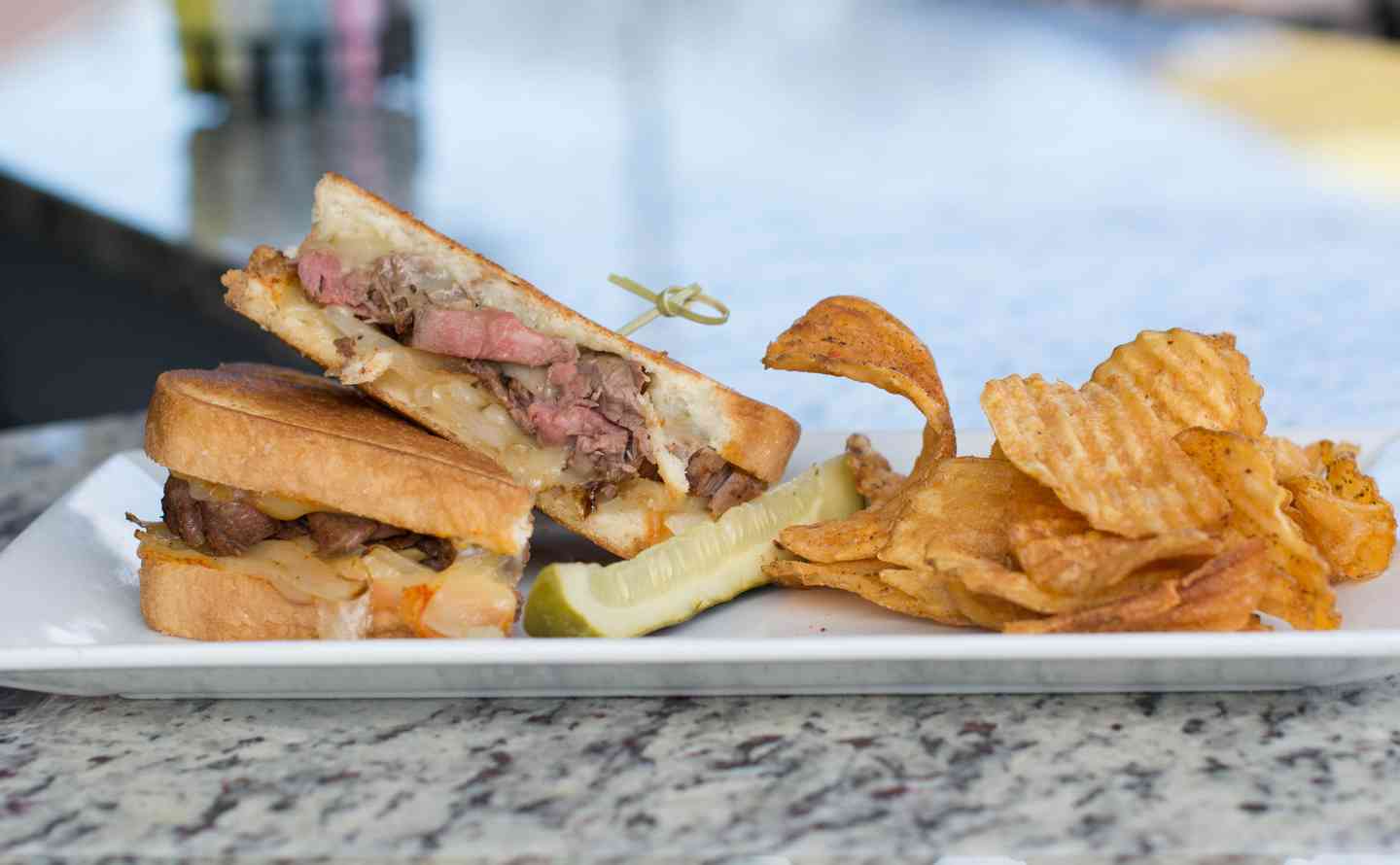 Grilled Rib Eye Steak Sandwich