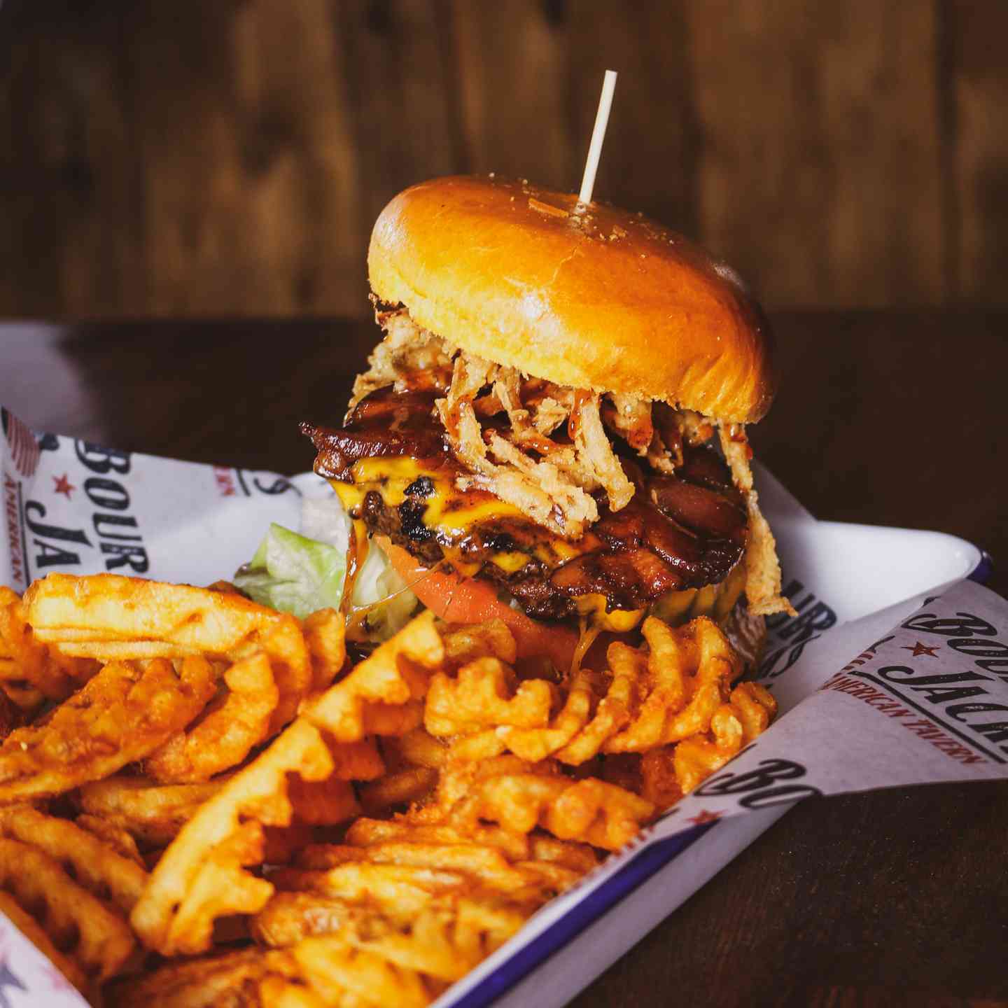 Whiskey BBQ Burger*