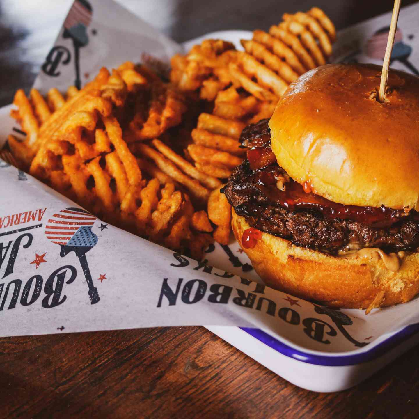 Peanut Butter and Jam Burger*