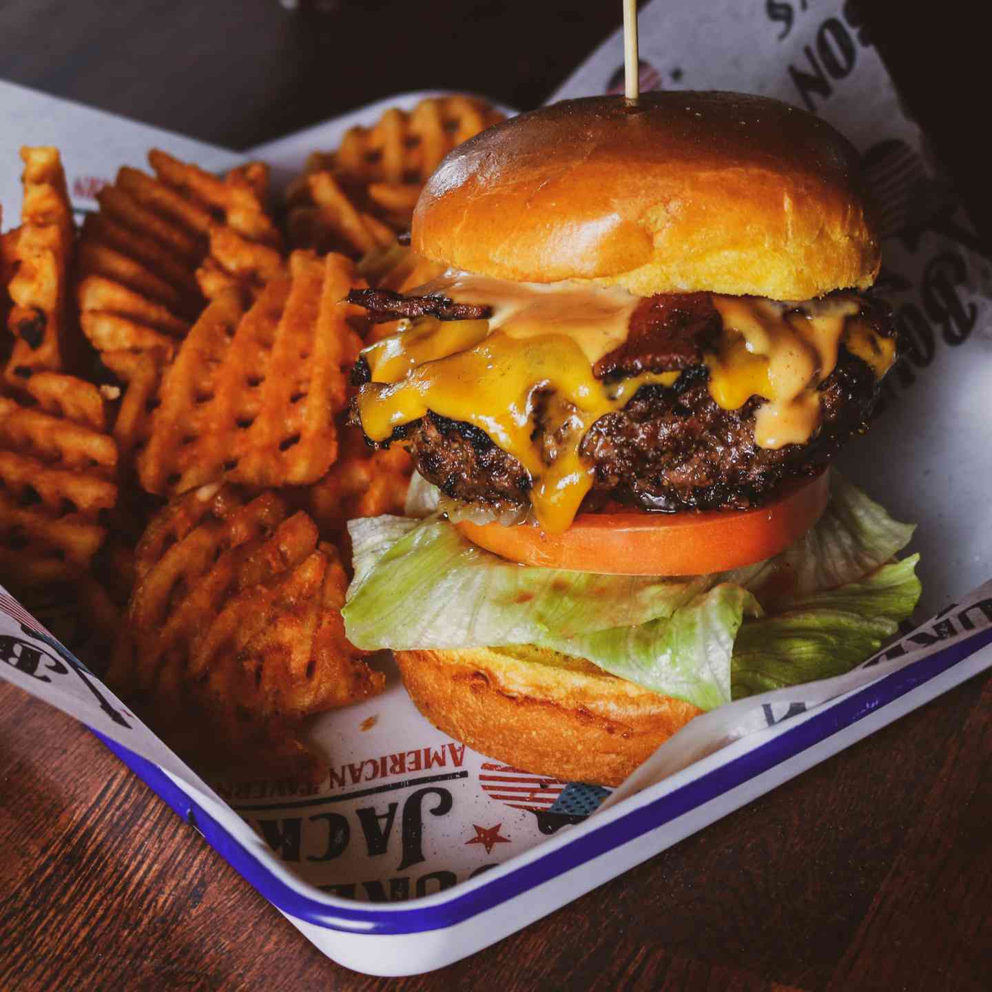 Bourbon Jacks BEAST Style Burger*