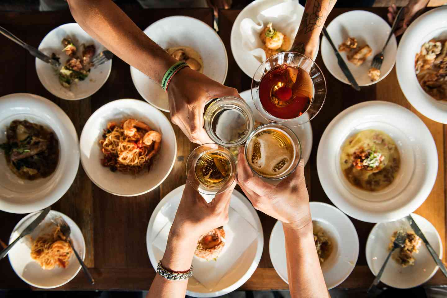 meal and drinks