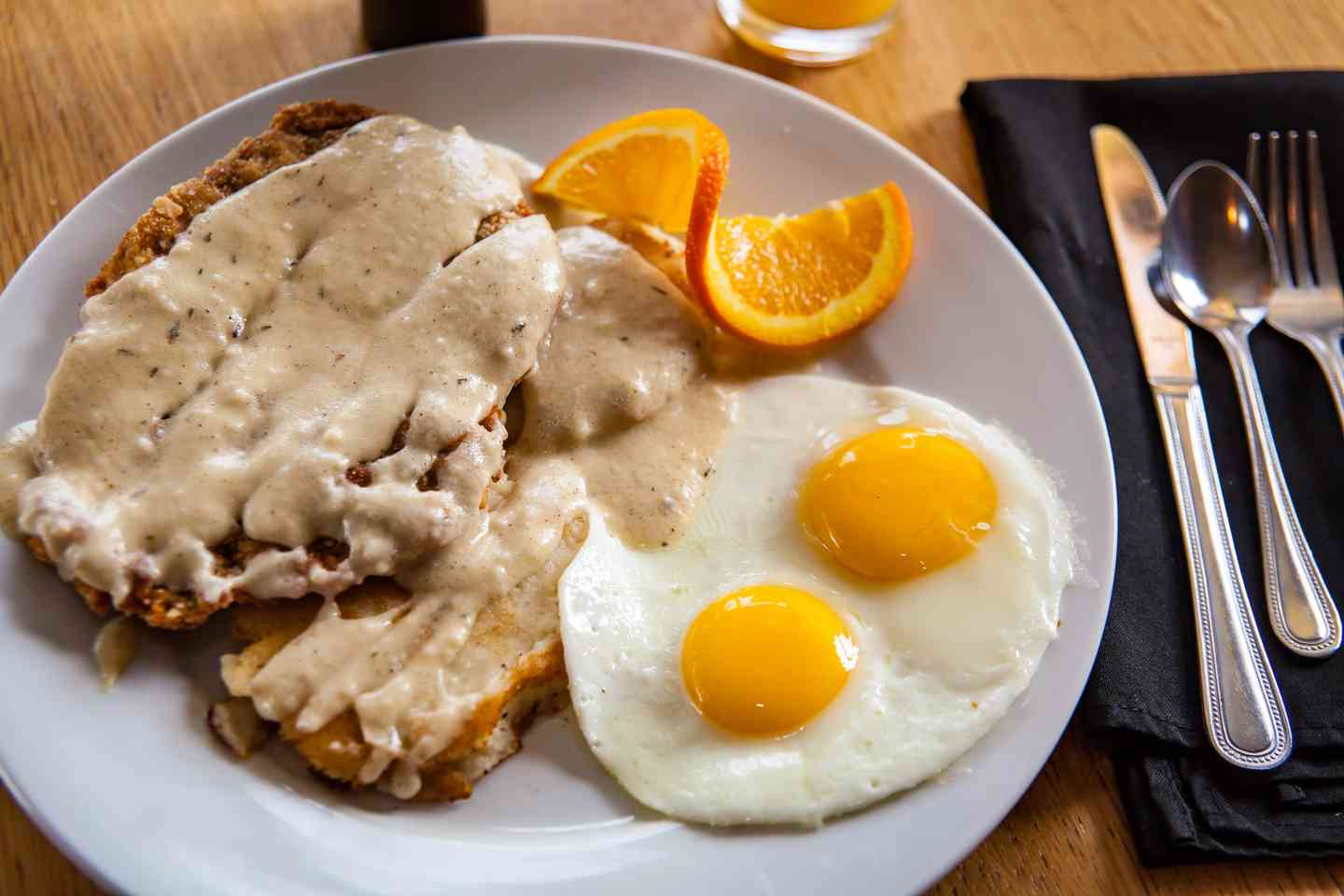 Chicken-Fried Steak and Eggs