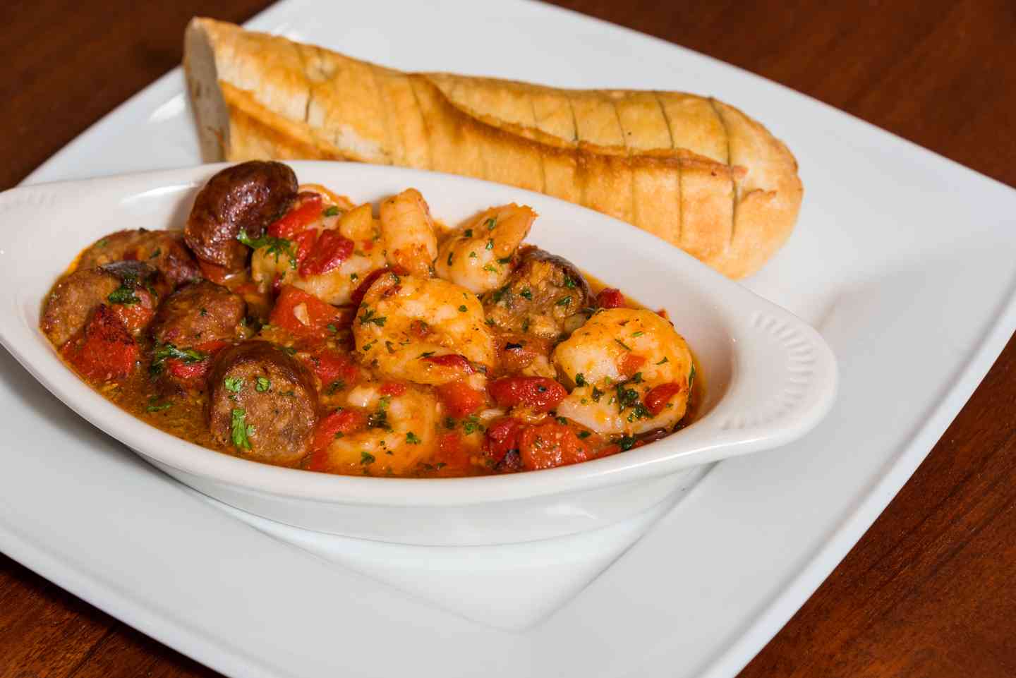 Garlic Shrimp & Sausage Sauté
