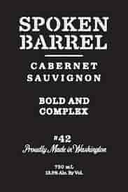 Spoken Barrel, Cabernet Sauvignon, Washington