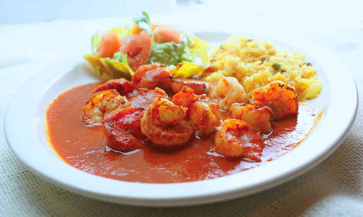 Camarones or Tilapia a la Diabla
