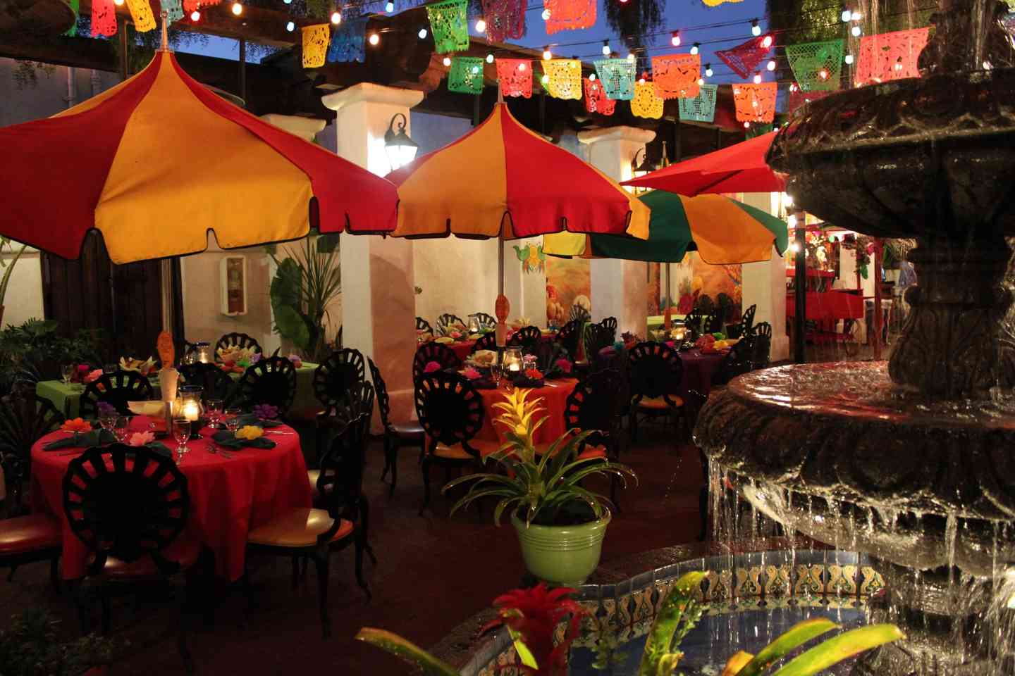 patio at night