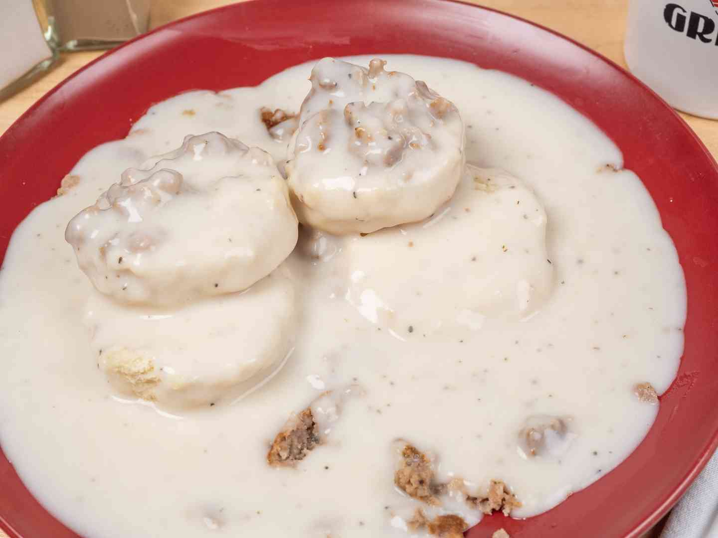 Full Plain Biscuits & Gravy Breakfast Menu Mary's Grill American Restaurant in Tonkawa, OK