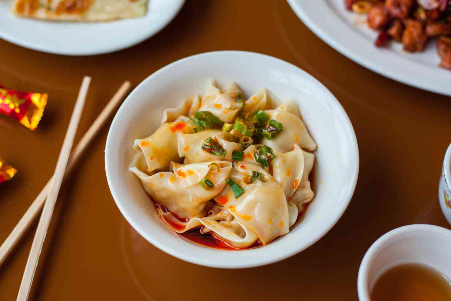 Pork Wonton in Chili Sauce