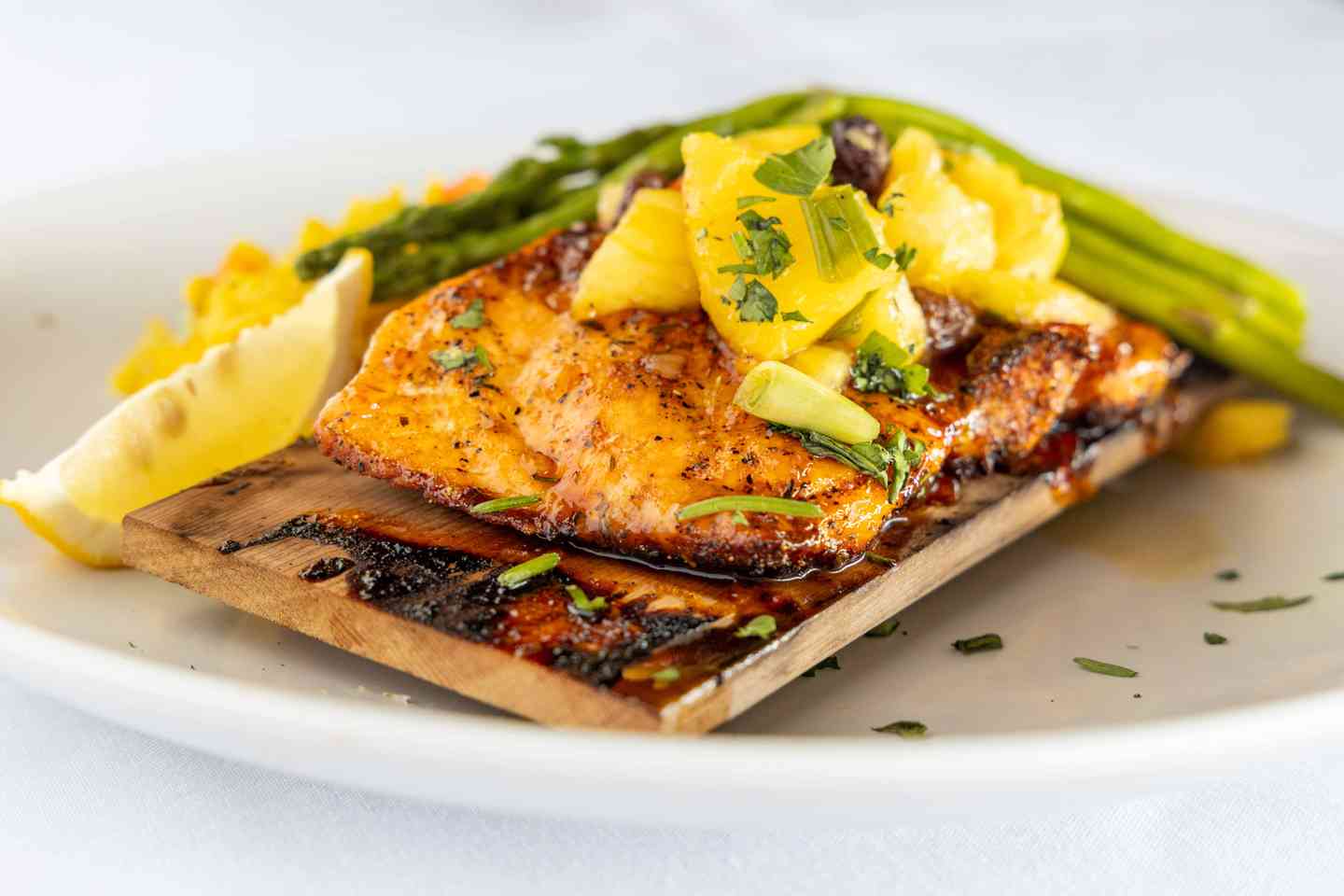 Cedar Plank Citrus Salmon