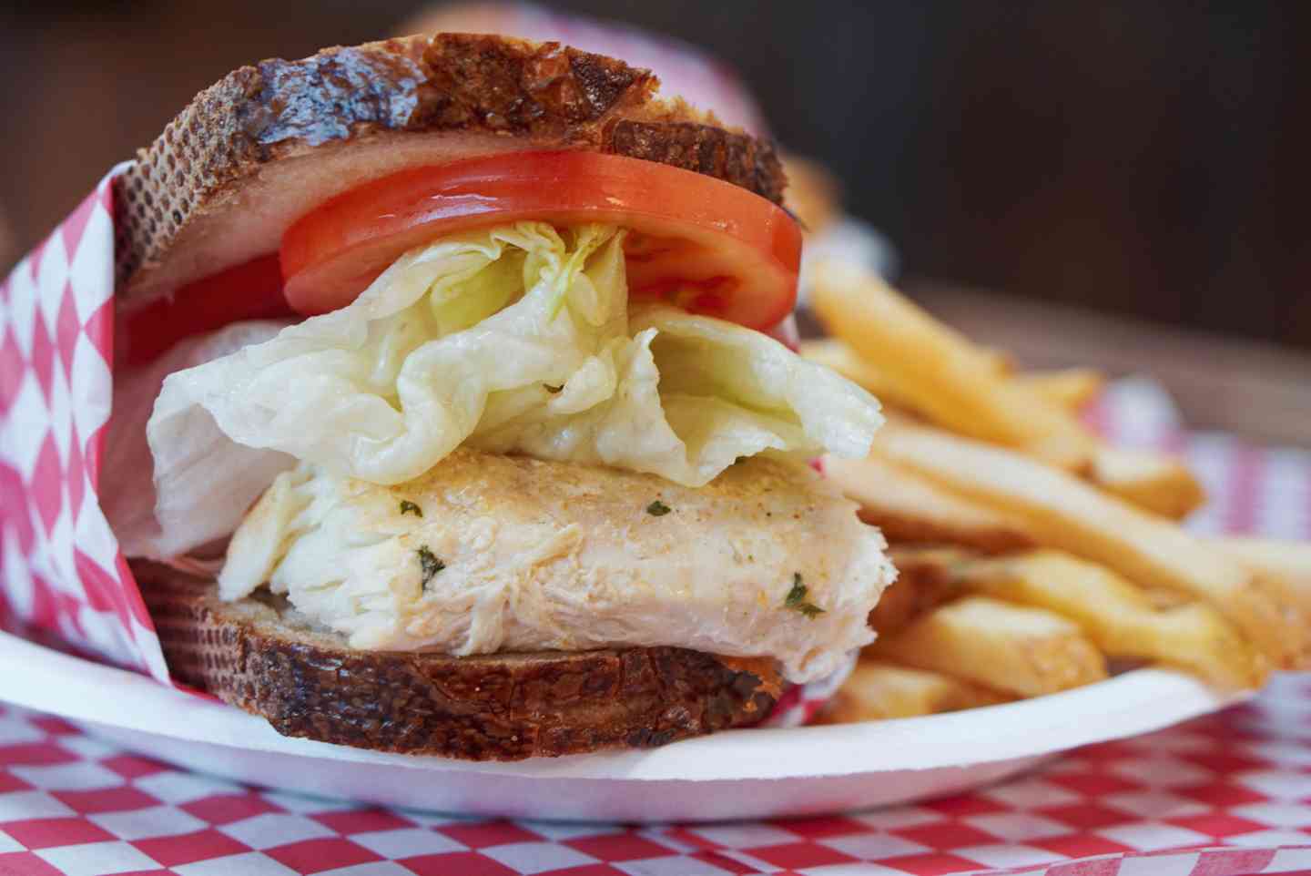 Smoked Halibut Sandwich