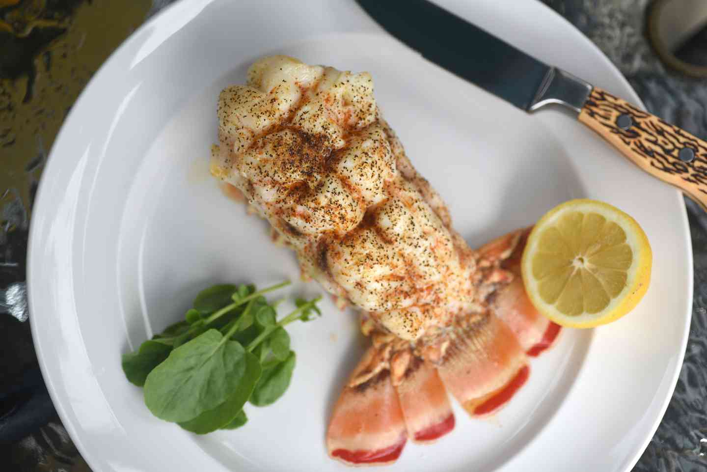 Lobster Tail Dinner Ken Stewart's Lodge Fine Dining Restaurant in