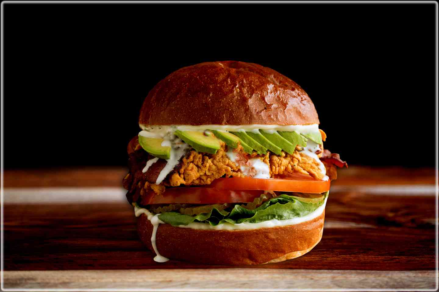 Bacon Avocado Chicken Burger