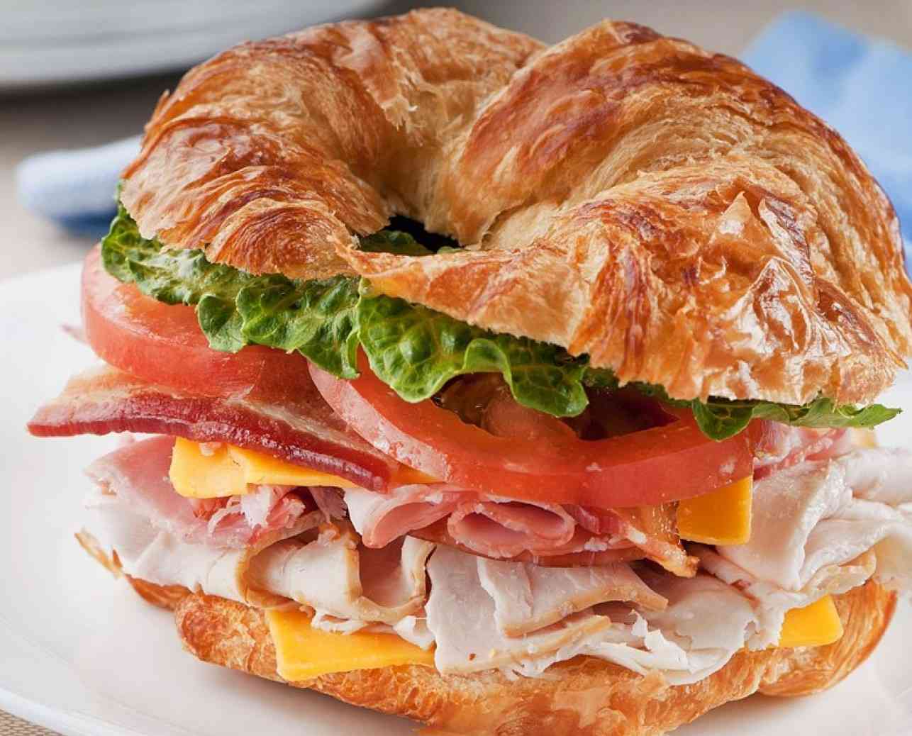 Croissant Club Sandwich