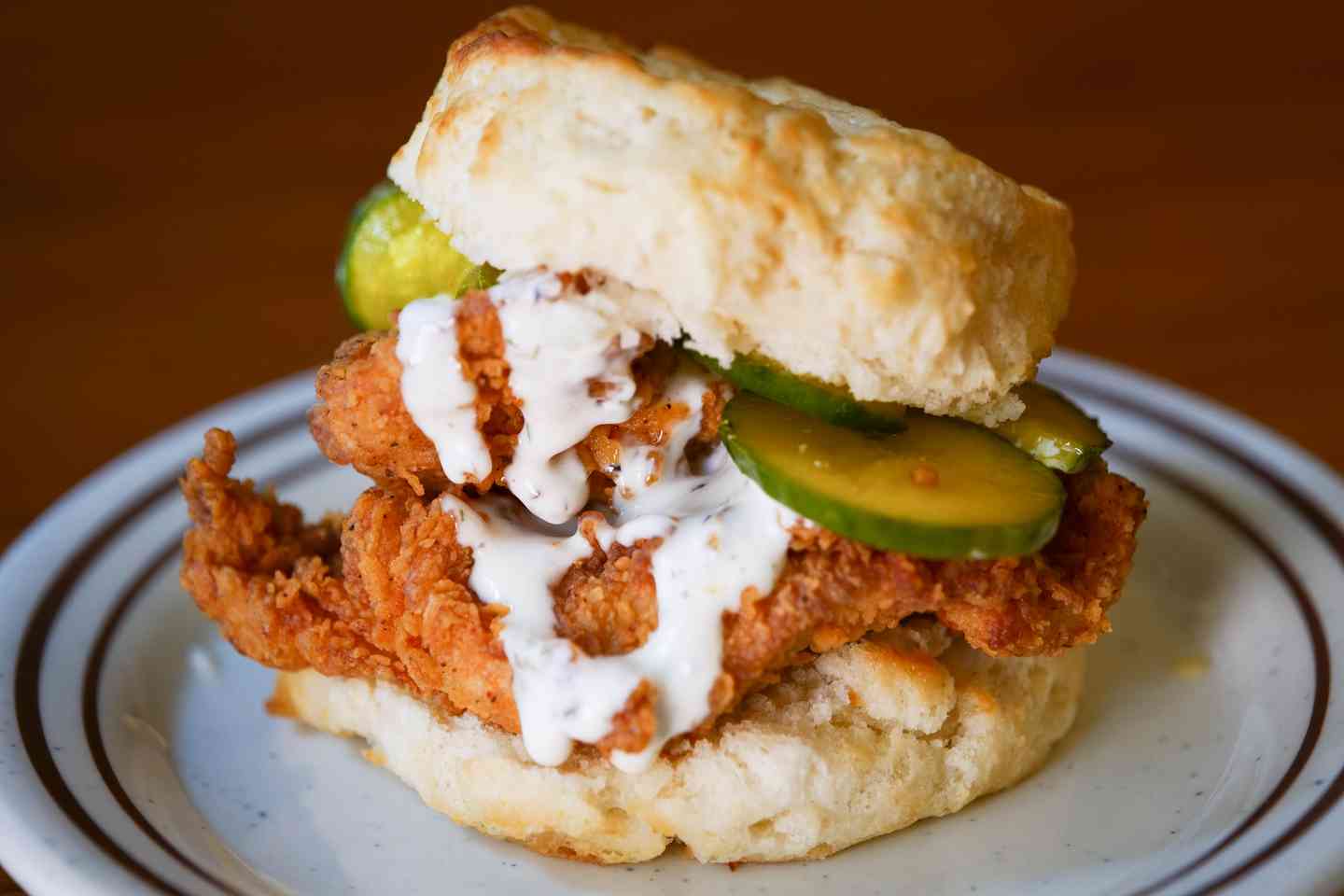 Chicken, Pickle & Ranch Biscuit